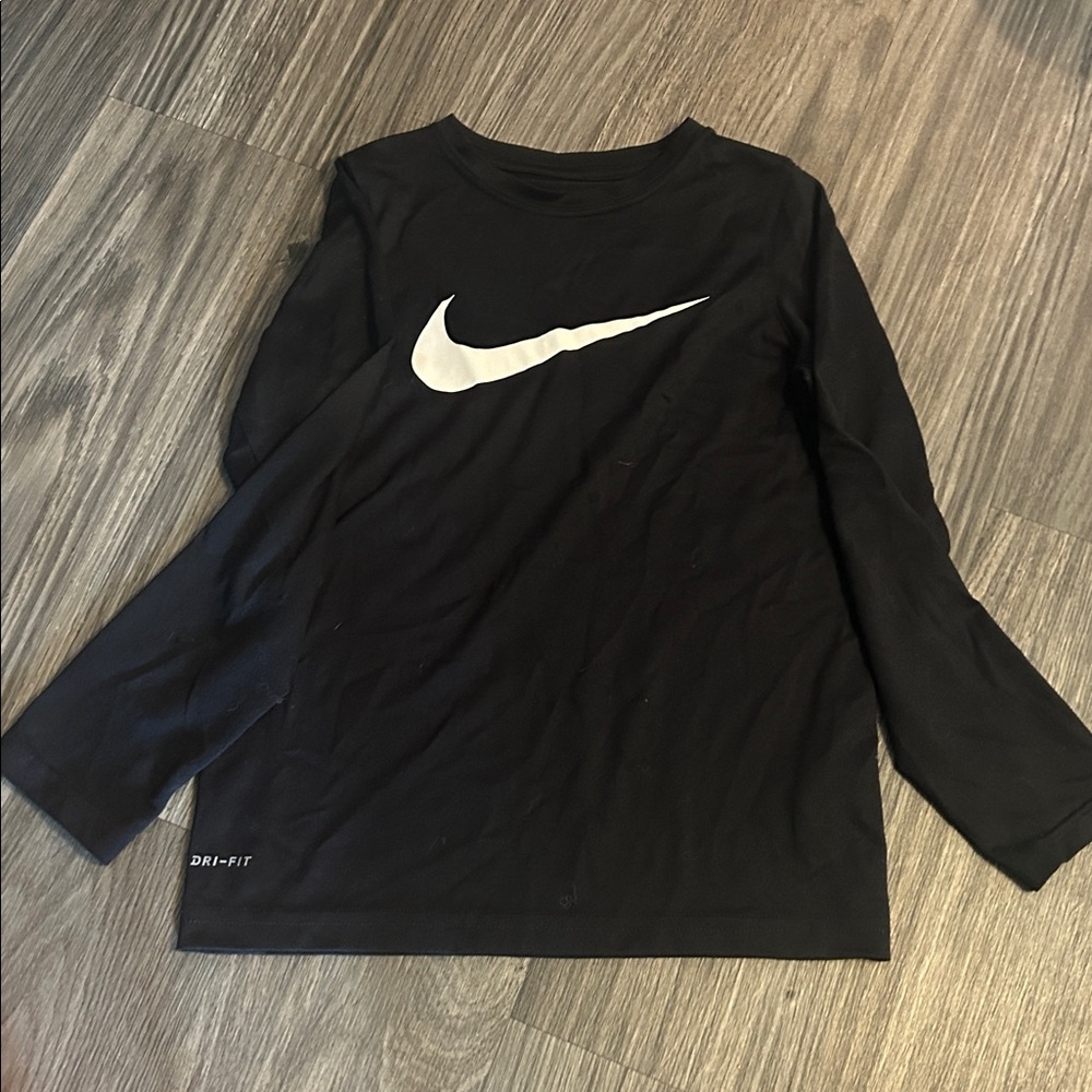 Nike Black Dri-FIT Long Sleeve Tee